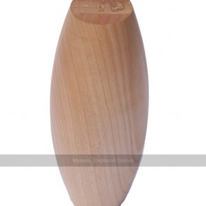 Set of 9 x 4 inch Solid Beech Gloucester Style Skittle Pins
