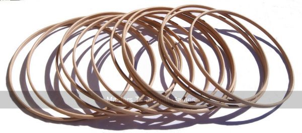 Set of 10 wooden Hoops for Hoopla (25cm diameter)