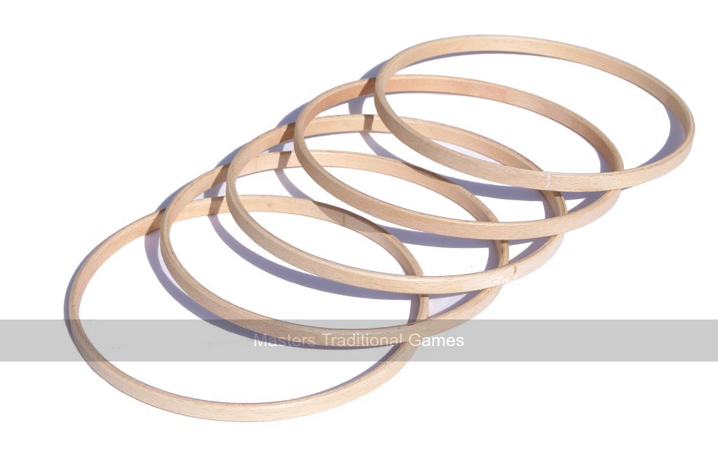 Set of 15 wooden Hoops for Hoopla (17cm diameter)