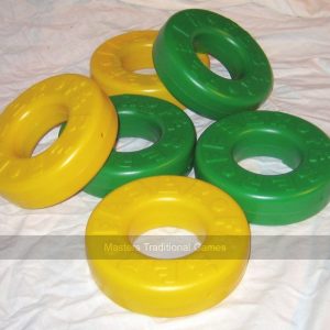 Pack of 6 spare disks for Mega 4 in a Line (3 green, 3 yellow)