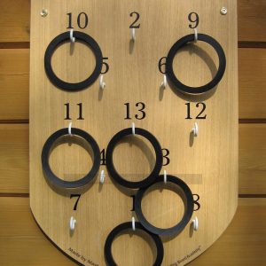 Masters Regulation Ring Board with 6 Regulation Rings