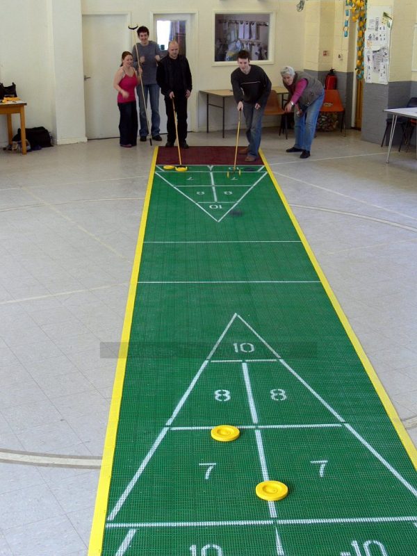 30 foot Outdoor Shuffleboard Poly Court package