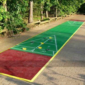 40 foot Outdoor Shuffleboard Poly Court package