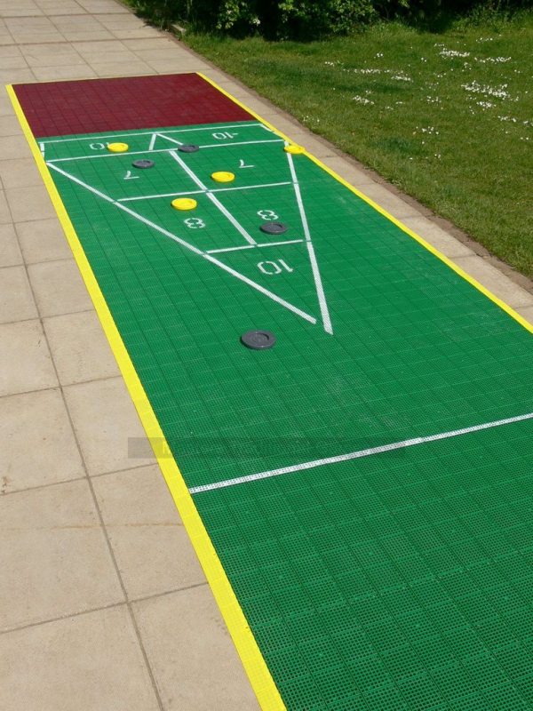 40 foot Outdoor Shuffleboard Poly Court package