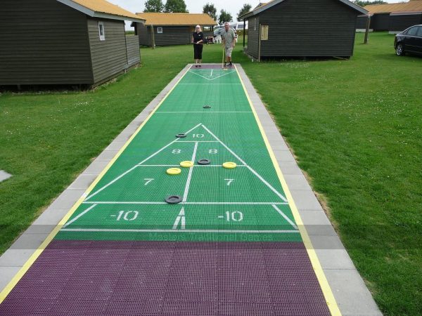 40 foot Outdoor Shuffleboard Poly Court package