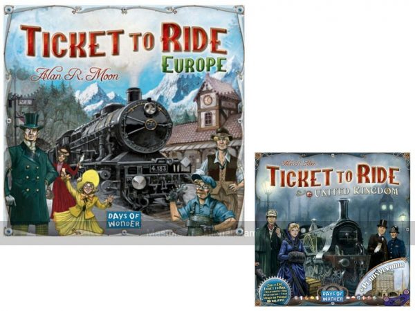 Ticket to Ride Bundle - European Base Game with UK Expansion
