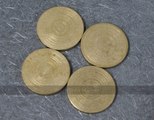 Set of 4 Brass Toads for Toad in the Hole (diameter 1.5 inches or 38mm)
