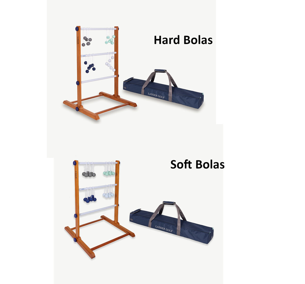 Uber Games Executive Ladder Golf (with Rubberwood frame) - Hard or Soft Bolas