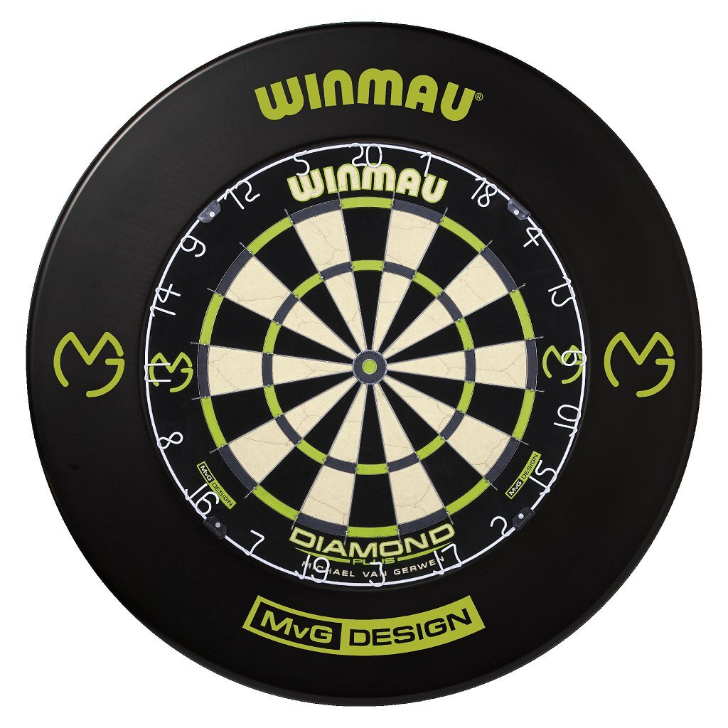 Winmau MvG Edition Diamond Dartboard with MvG Surround