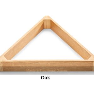 10 Ball Wooden Snooker Triangle for 2 inch balls - Oak or Mahogany