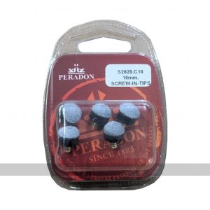 Set of 5 spare 10mm cue tips (screw-in)