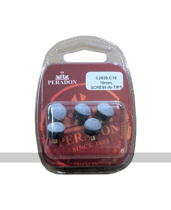 Set of 5 spare 10mm cue tips (screw-in)