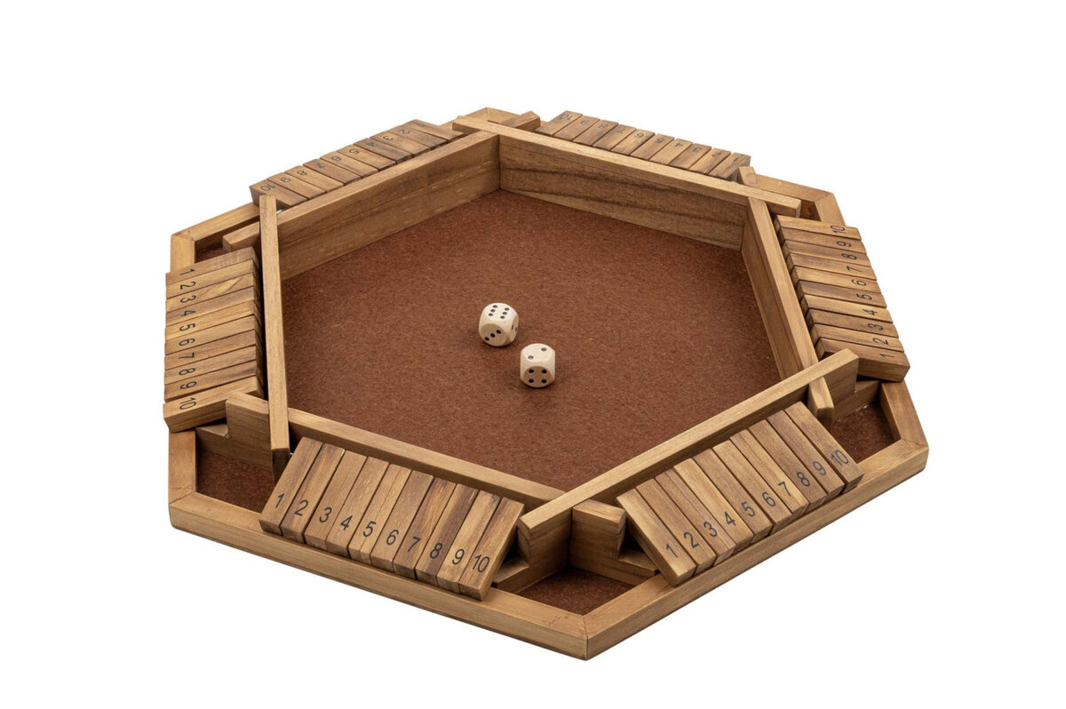6 Player Shut the Box - 10 numbers