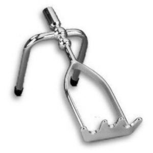 Chrome Extended Spider Rest Head (head only - no shaft)