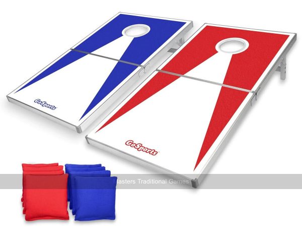 GoSports Regulation Size Cornhole Set - Red & Blue Edition