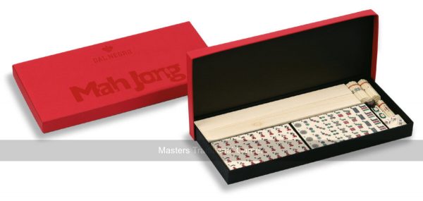 Dal Negro Mah Jong (Mahjong) Set in Cardboard Box with Racks