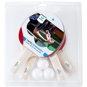 Table Tennis Accessory Pack with 4 x 1 Star Bats & 3 x Plastic Balls