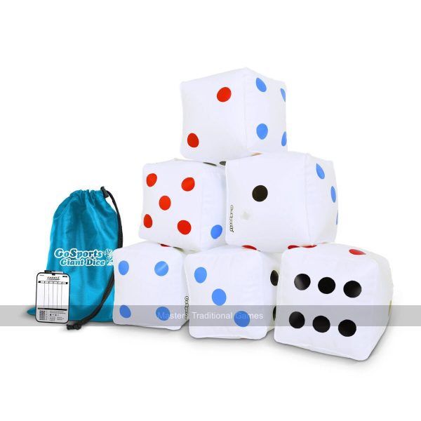 GoSports Set of 6 x 6 inch Inflatable Giant Dice
