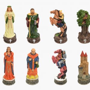 Italfama Robin Hood Chess Pieces - Resin, Hand-Painted
