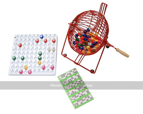 Standard Bingo Cage Set - includes balls, tray & tickets