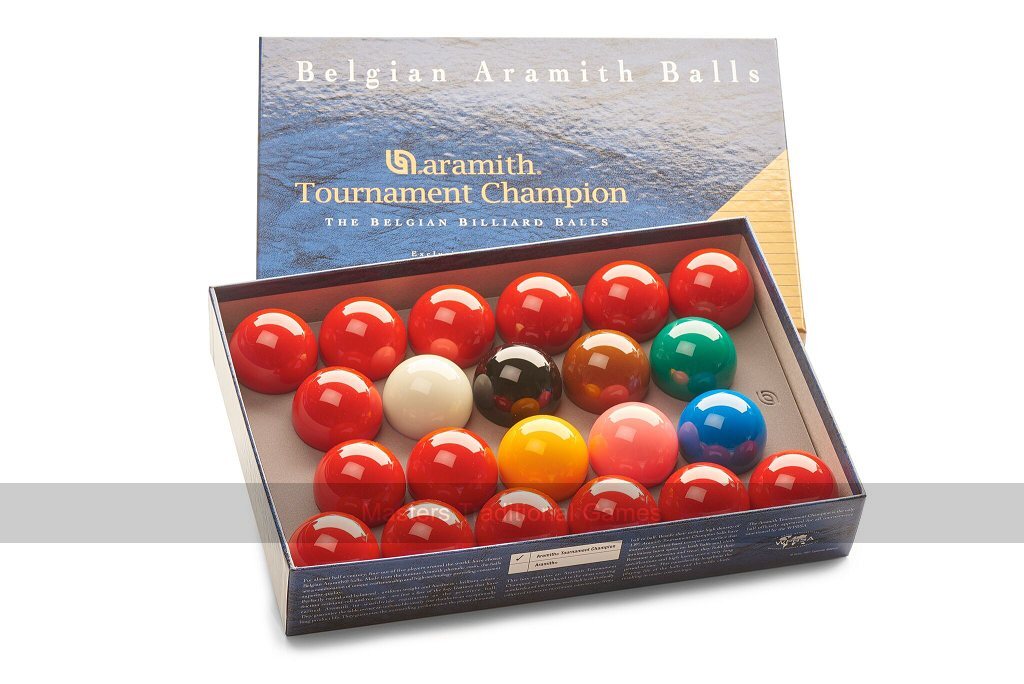 Aramith Tournament Champion Snooker Balls (2 & 1/16 inch)