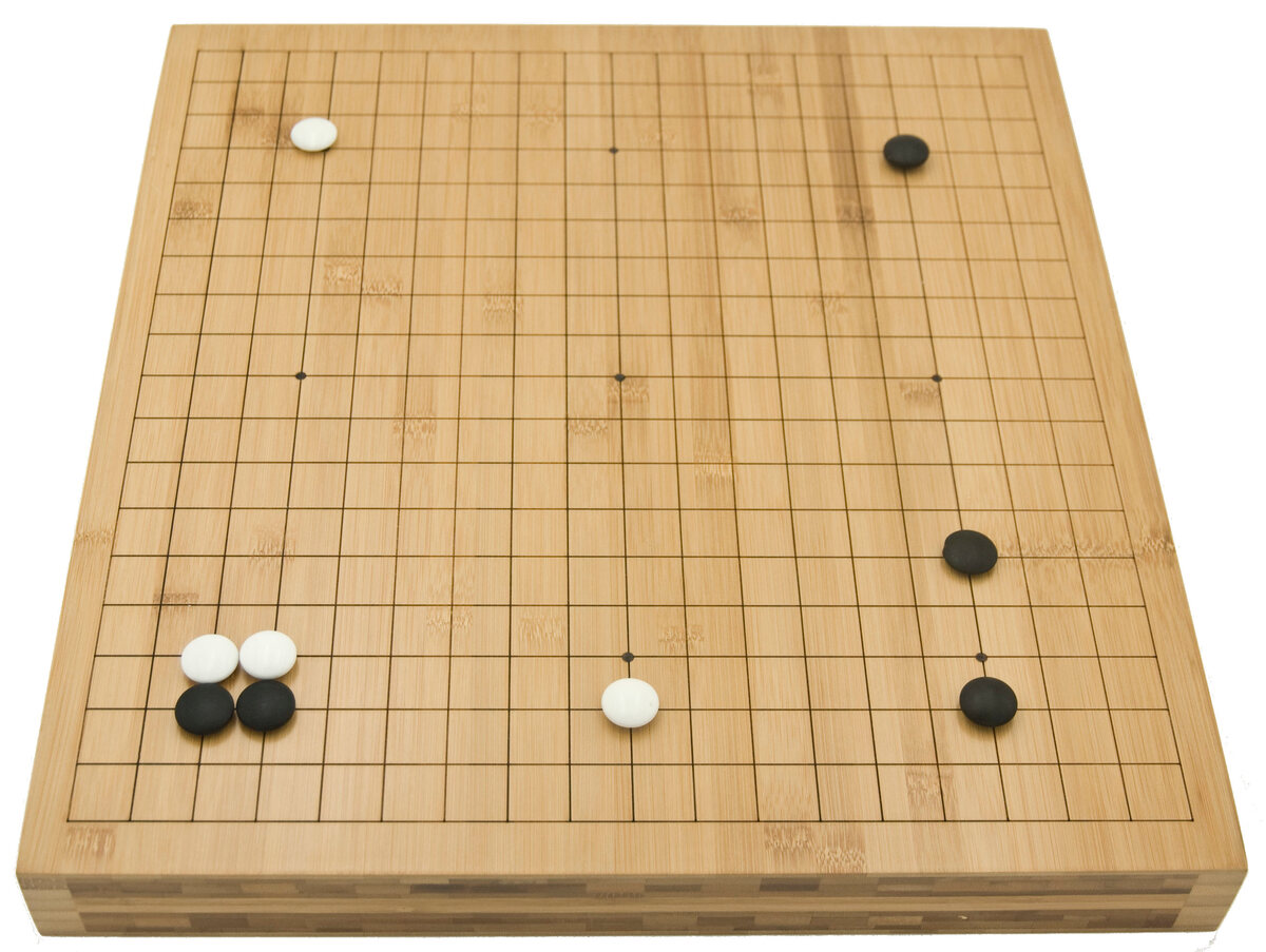Bamboo Go Board with Etched Lines (470 x 440 x 50mm)