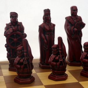 Christopher Columbus Ornamental Chess Set by Berkeley Chess (Board not included)