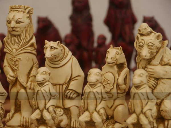 Reynard the Fox Ornamental Chess Set by Berkeley Chess (Board not included)