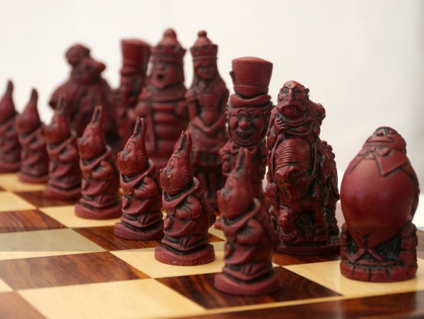 Berkeley Alice in Wonderland Ornamental Chess Set (Board not included)