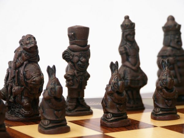 Berkeley Alice in Wonderland Ornamental Chess Set (Board not included)
