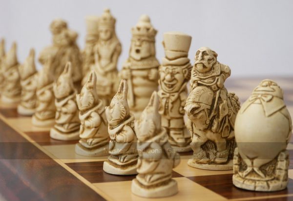 Berkeley Alice in Wonderland Ornamental Chess Set (Board not included)
