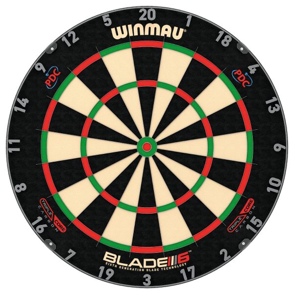 Winmau Blade 6 Carbon Triple Core Bristle Dartboard