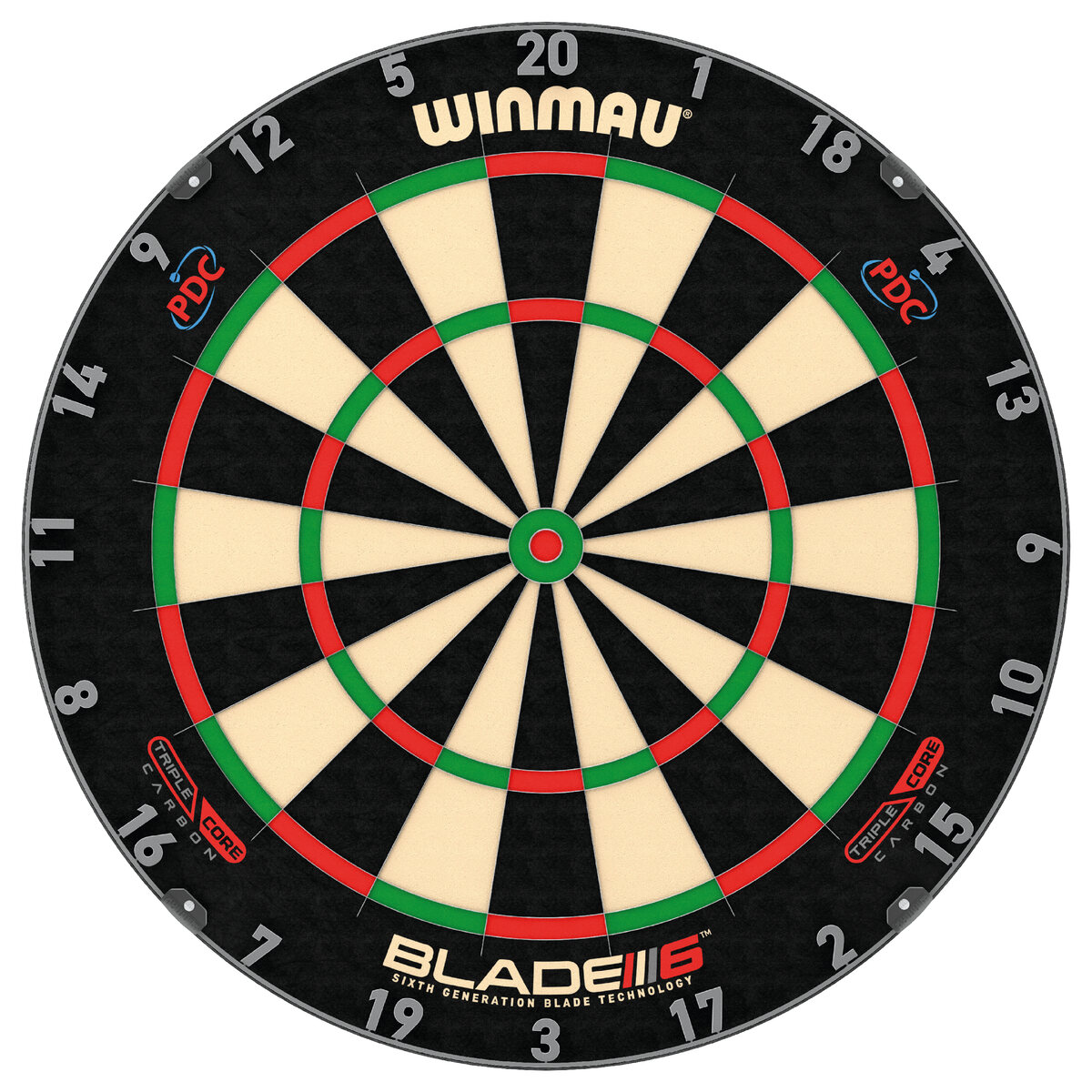 Winmau Blade 6 Carbon Triple Core Bristle Dartboard