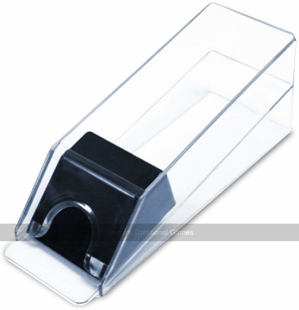 Clear Acrylic Blackjack Dealer Shoe - holds 6 decks