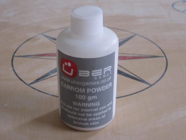 Powder for Carrom and other disk sliding table games