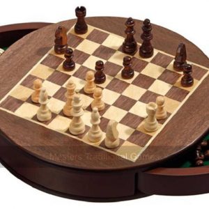 Rounded Magnetic Chess Cabinet - 30cm
