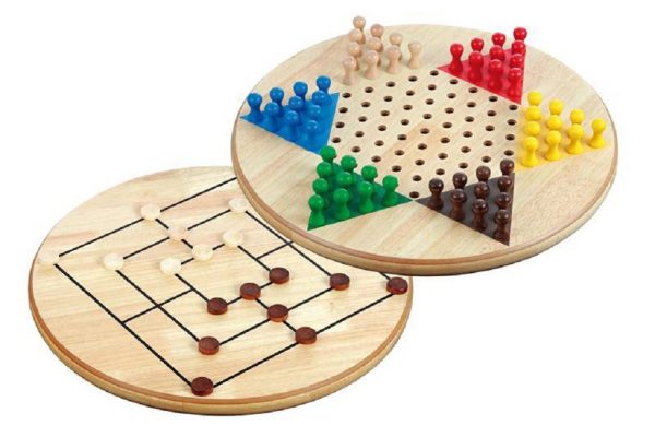 Chinese Checkers & Nine Men's Morris 2 In 1