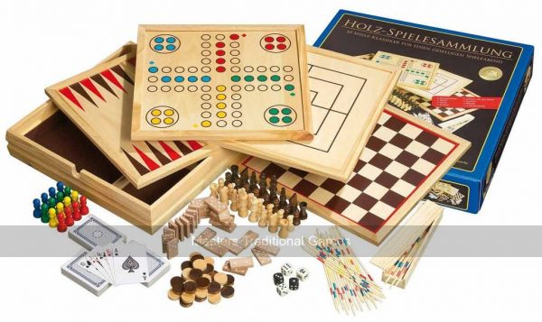 Philos Wooden Game Compendium - 35cm (10 games)