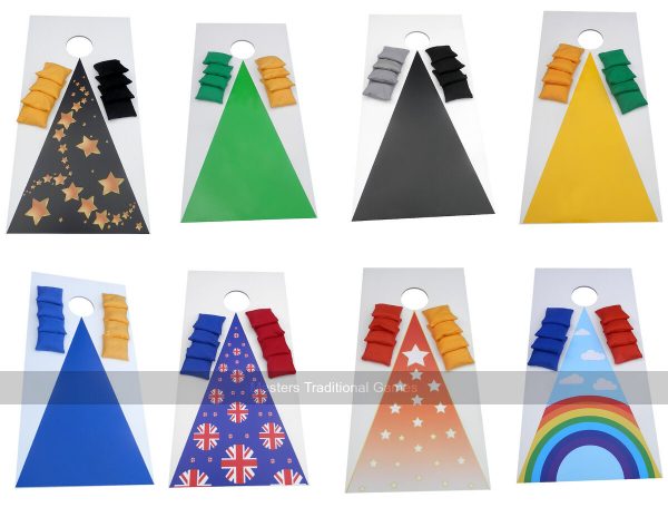 Cornhole - Garden Plus Half Set (1 board, 8 bags)