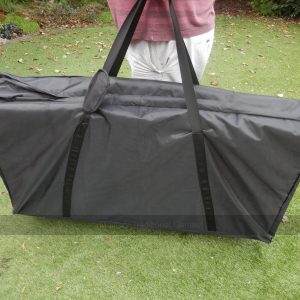 Cornhole Tote Bag - Black Canvas Storage Bag