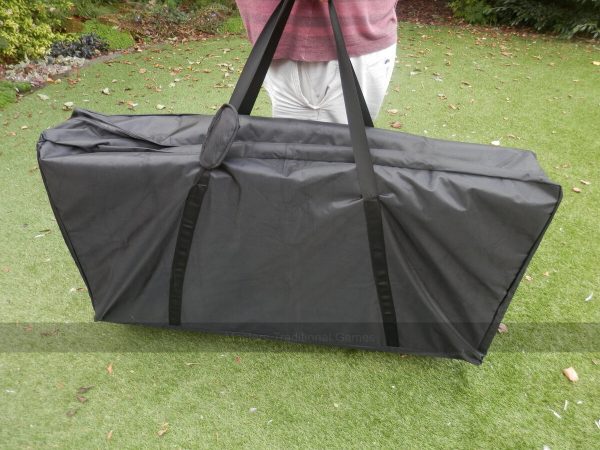 Cornhole Tote Bag - Black Canvas Storage Bag