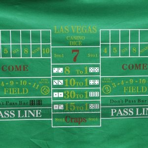 Craps Layout 180 x 90cm Green