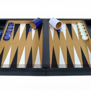Crisloid Classic Blue Champion Attaché 19-inch Backgammon Set
