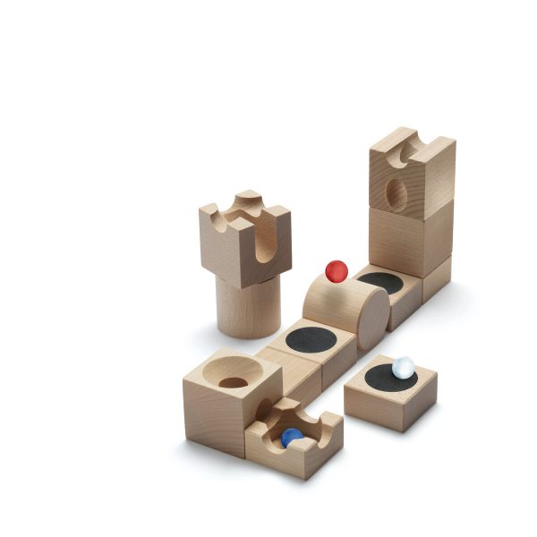 Cuboro Jump Marble Run Game - The Extra Set for adventurous jumps