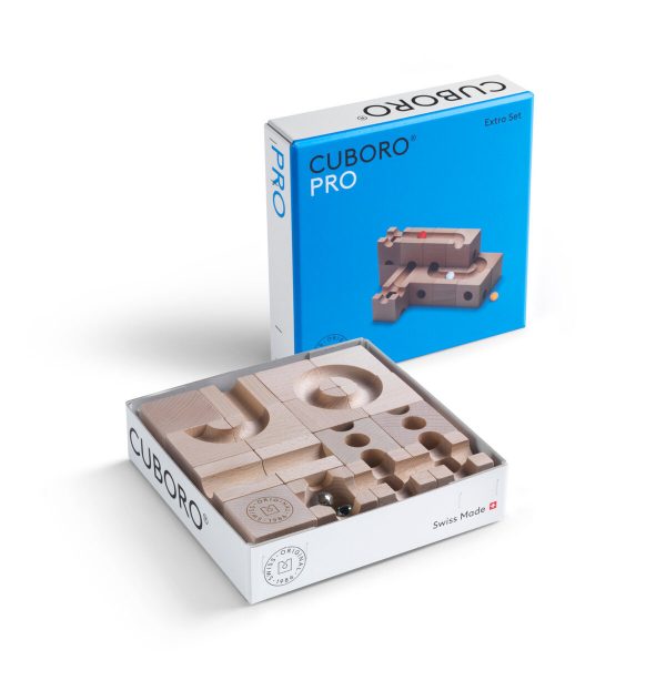 Cuboro Pro Marble Run Game - The Extra Set for demanding projects