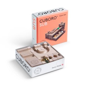 Cuboro Sub Marble Run Game - The Extra Set for clever underpasses