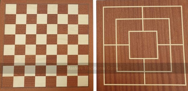 Dal Negro 31cm Chess & Nine Men's Morris Board (Dual Side)