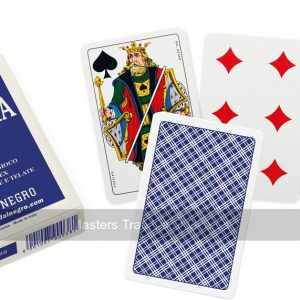 Dal Negro Baccarat Playing Cards (No indexes, Blue back) - 1 Deck