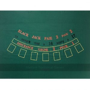 Dal Negro Blackjack Baize Table Top Mat, 130 x 90 cm