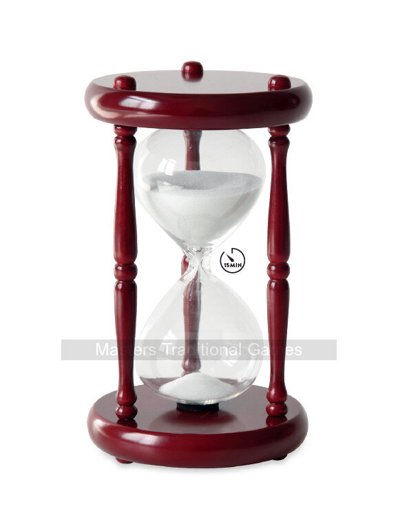 Dal Negro Wooden Chess Hourglass - 15 Minute